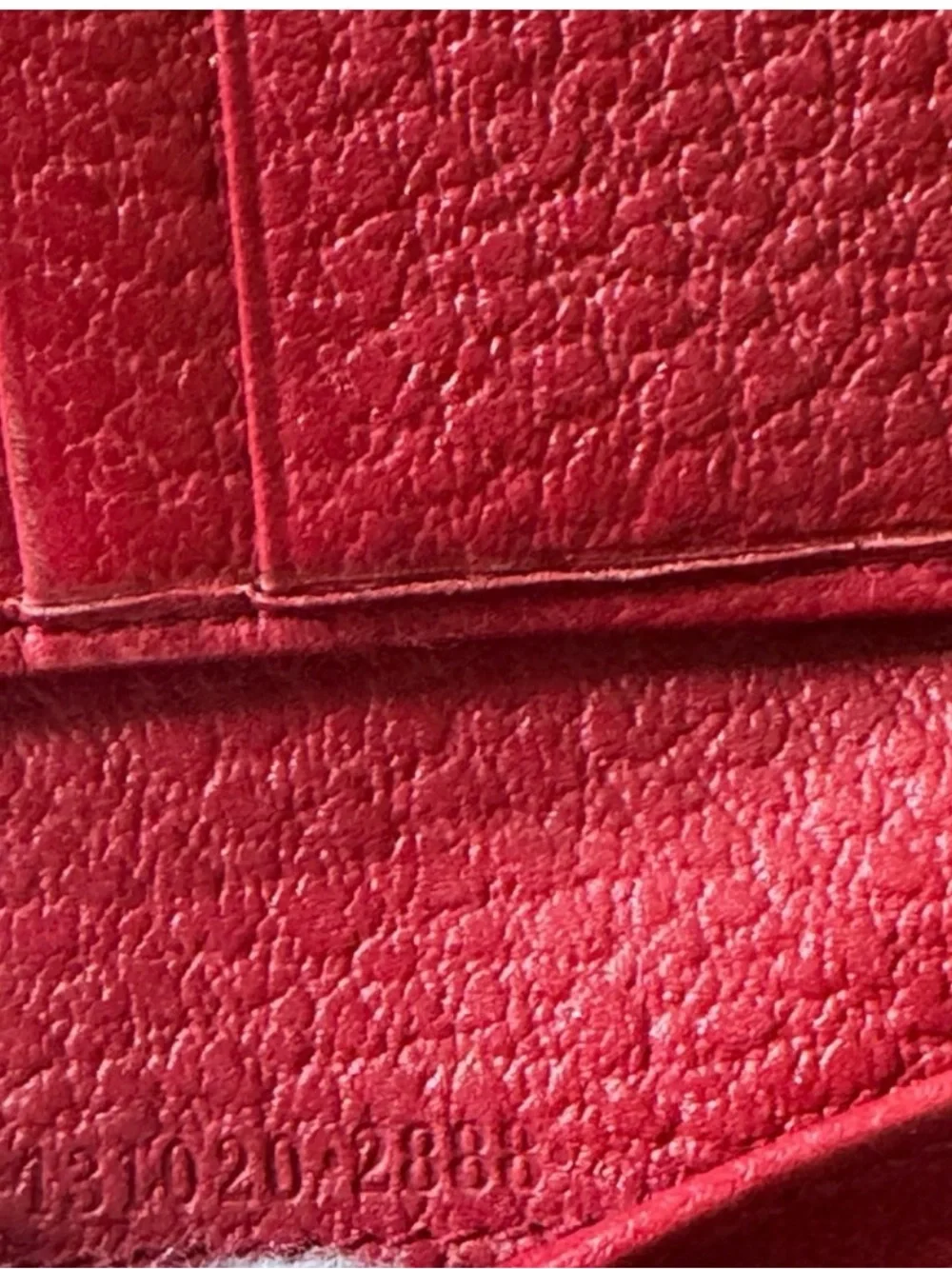 Gucci Red Leather Card Holder with Gold Double G and Navy-Red Web
